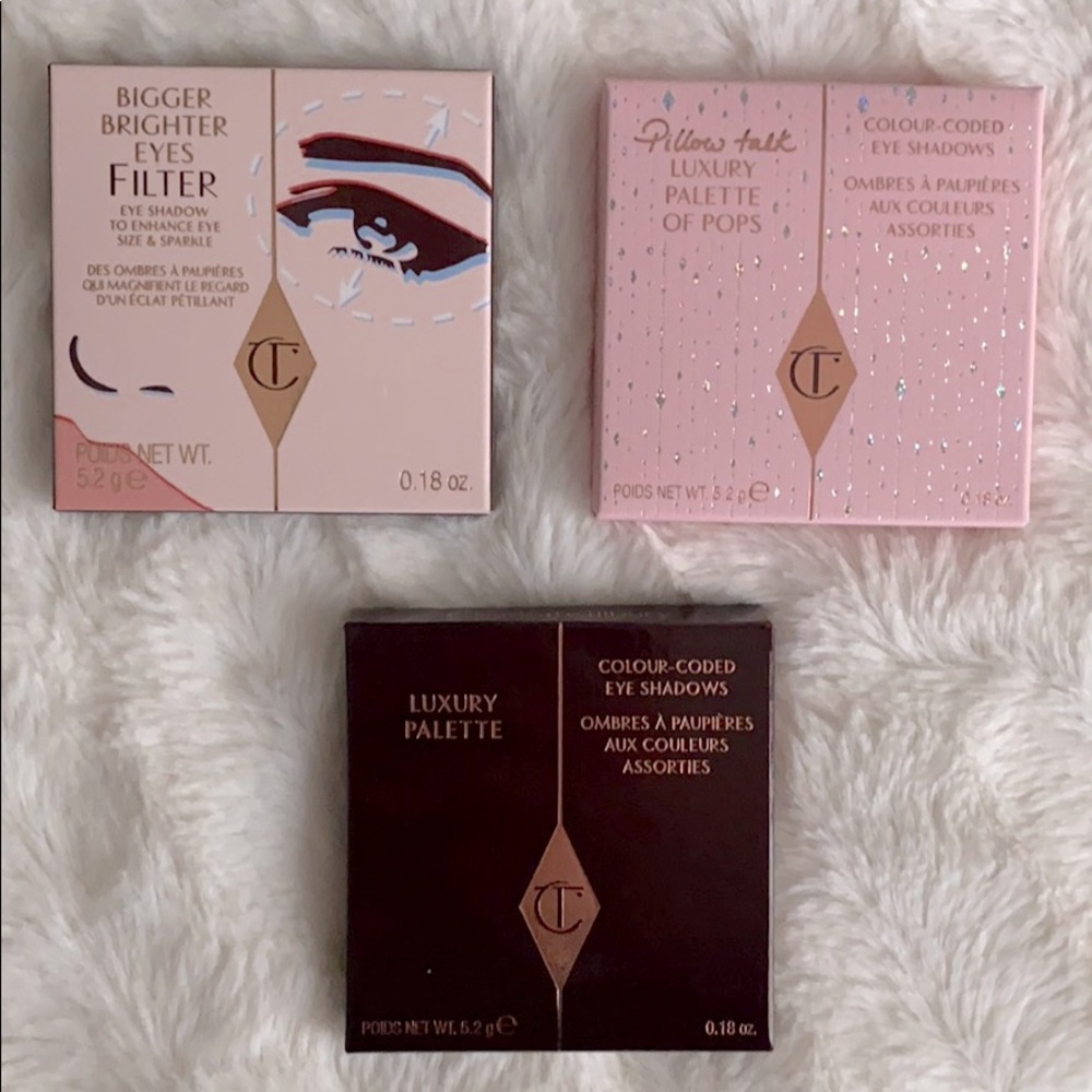 BNIB Charlotte Tilbury Eyeshadow Kits (3pc)